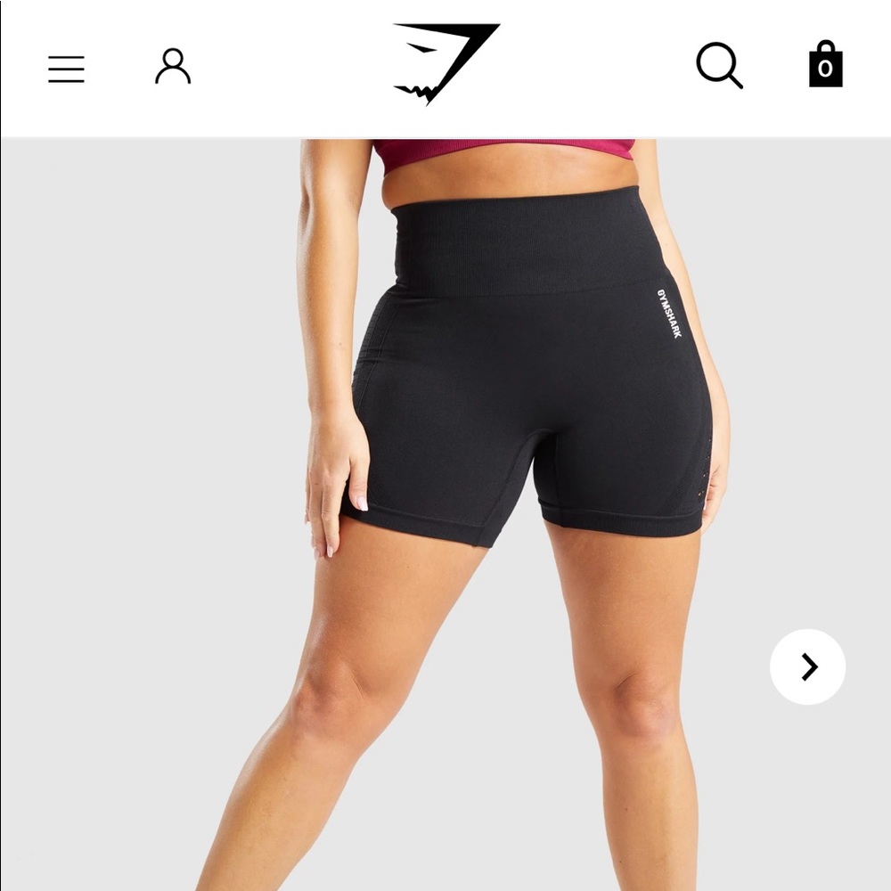 Gymshark energy+ seamless shorts - Black